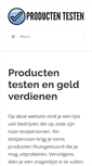 Mobile Screenshot of producten-testen.com